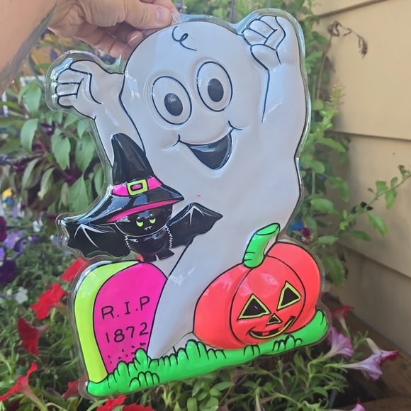 Vintage 1980s Halloween 3D vacuform molded plastic wall decorations - Picture 7 of 9